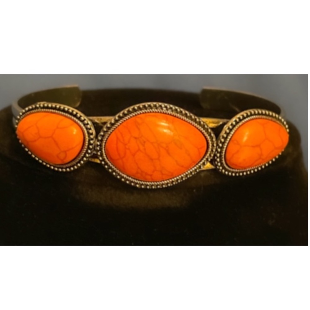 3 Stone Cuff Bracelet